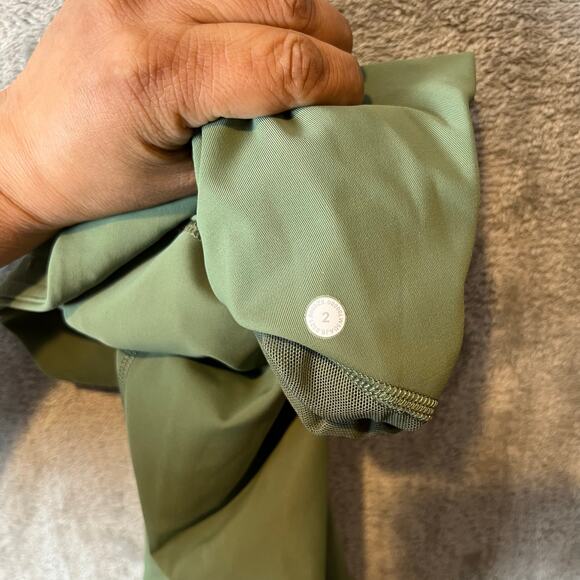 Lululemon Power Thru High-Rise Tight 25" Green Twill‎ Size 2 - Picture 6 of 6